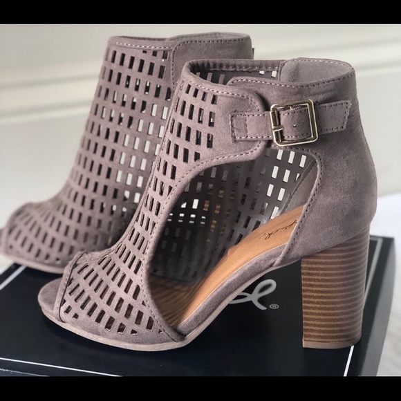 Peep Toe Booties - Picture 2 of 4